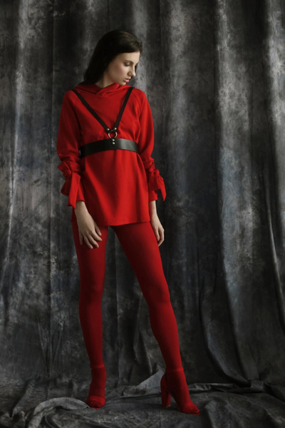 �zel Tasar�m Deri Aksesuar Kemer Siyah AKSESUAR