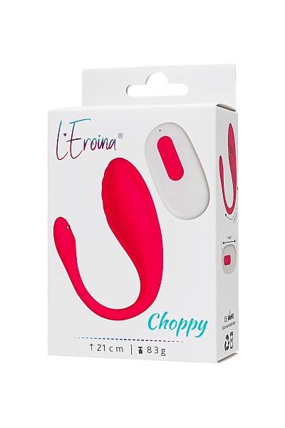L'EROINA by TOYFA CHOPPY Uzaktan Kumandal� Mini Vibrat�r, Silikon, Pembe, 21 cm