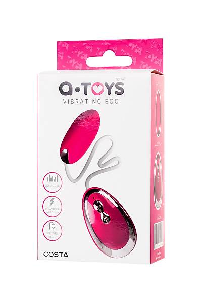 A-Toys by TOYFA Costa vibrat�r�, silikon, pembe, 6,5 cm