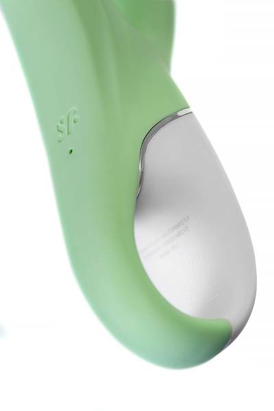 Satisfyer Air Pump Banny 5 Ger�ek�i olmayan  Vibrat�r�, Silikon, ye�il, 15 cm.