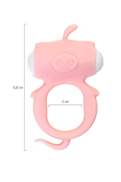 A-Toys by TOYFA Kear penis �zerindeki titre�im halkas�, silikon, pembe, � 2 cm