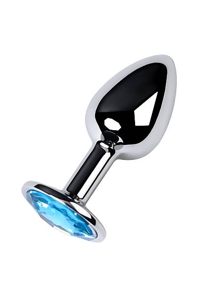 Metal by TOYFA anal k�l�f, Metal, g�m��, mavi kristalli, 7 cm, � 2,8 cm, 50 g