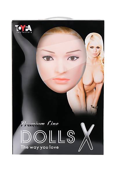 Dolls-X by TOYFA Liliana taraf�ndan �i�me bebek, ger�ek�i kafa, sar���n, iki delikli
