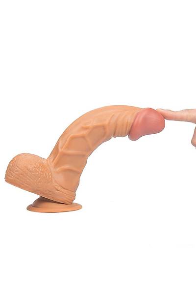 Kaln Damarl ve Vantuzlu Penis 23,5cm