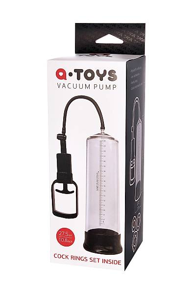 A-Toys by TOYFA penis pompas, PVC, transparan, 27,5 cm