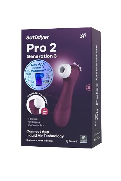 Satisfyer Pro 2 Generation 3 with Liquid Air Technology, Vakum klitoris stim�lat�r�