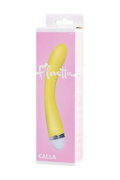 Flovetta by Toyfa Calla vibrat�r�, silikon, sar�, 22 cm