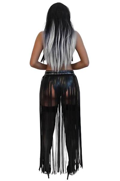 Fantezi Deri Kostm Body Harness