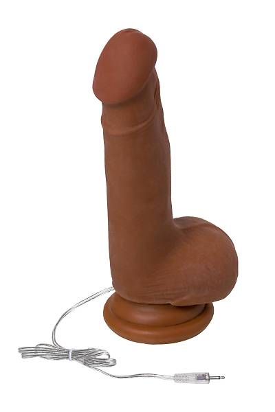 TOYFA RealStick Elite Mulatto Ger�ek�i Vibrat�r, Kahverengi, 13 cm