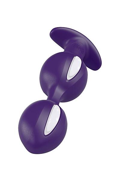 Fun Factory B BALLS anal stimlatr, silikon, mor, 13 cm