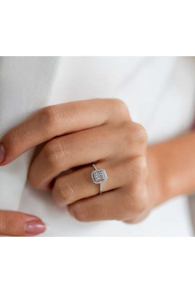 Baget 0,25 Karat P�rlanta Alt�n Y�z�k