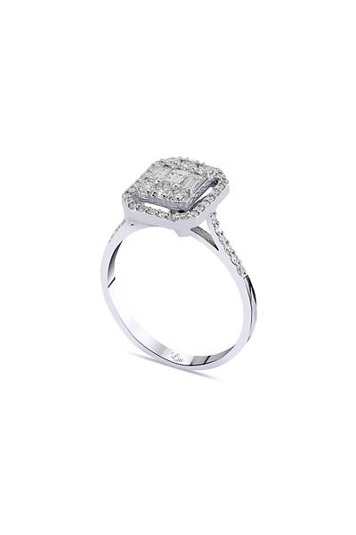 Baget 0,65 Karat P�rlanta Alt�n Y�z�k