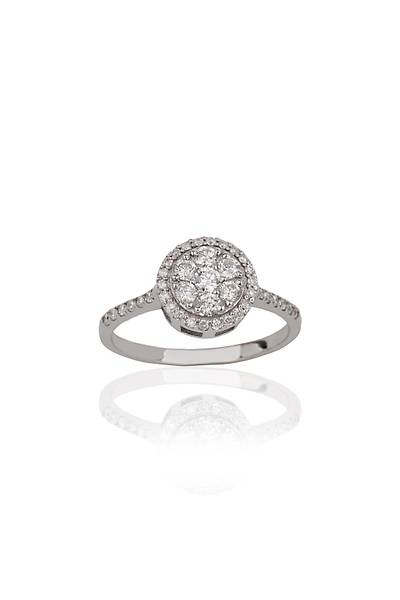 Yuvarlak 1,00 Karat P�rlanta Alt�n Y�z�k