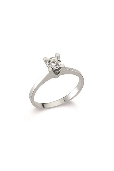 Tekta� 0,10 Karat P�rlanta Alt�n Y�z�k