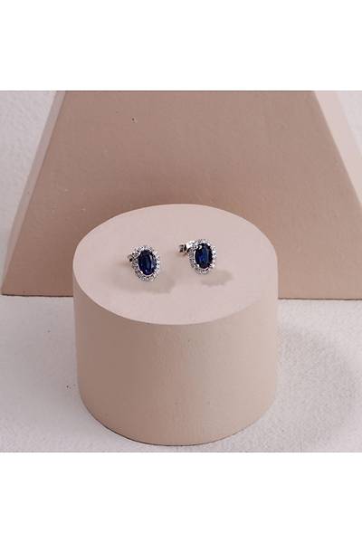 Safir 1,33 P�rlanta 0,25 Karat P�rlanta Alt�n K�pe
