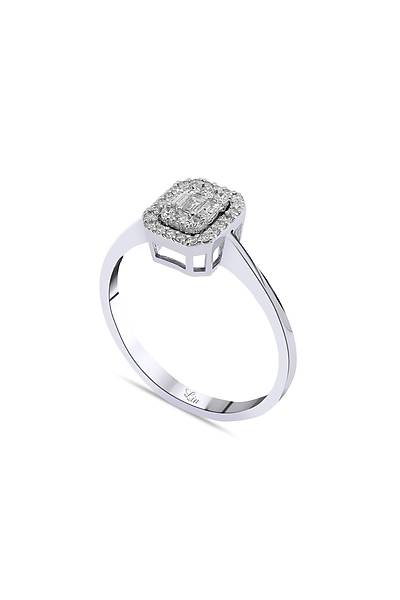 Baget 0,25 Karat P�rlanta Alt�n Y�z�k