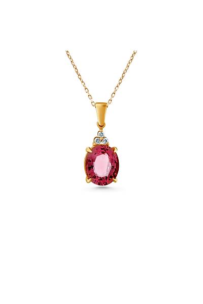 Yakut 6,12 CT P�rlanta 0,06 CT Alt�n Kolye