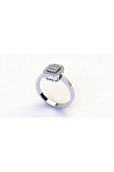 Baget 0,55 Karat P�rlanta Alt�n Y�z�k