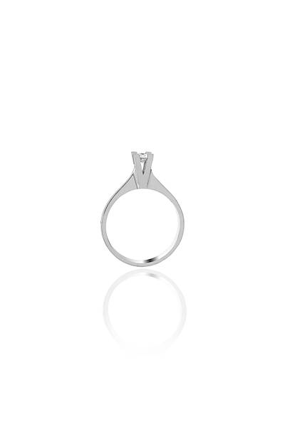 Tekta� 0,12 Karat P�rlanta Alt�n Y�z�k