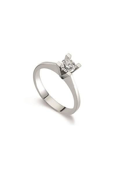 Tekta� 0,11 Karat P�rlanta Alt�n Y�z�k