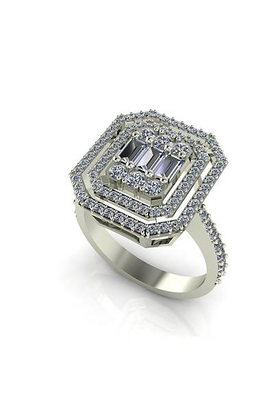 Baget 0,73 Karat P�rlanta Alt�n Y�z�k