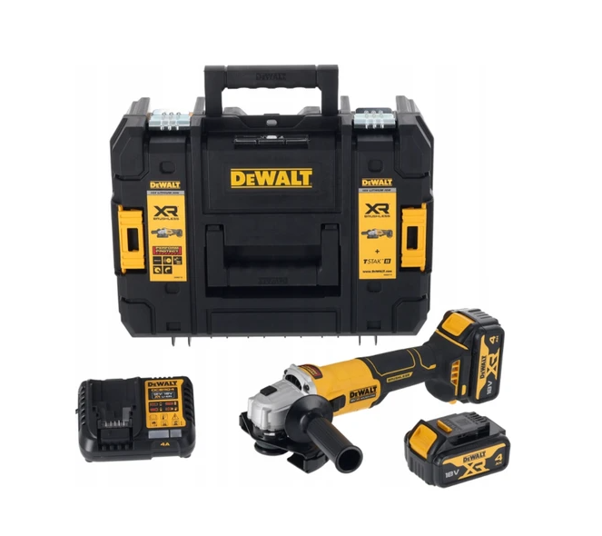 Dewalt DCG407M2T Kömürsüz Avuç Taşlama 18v 4.0Ah