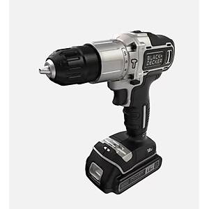Black Decker Bdchd18sc2k Silver �ift Ak�l� Darbeli Matkap Seti 18v 2x1.5 Amper