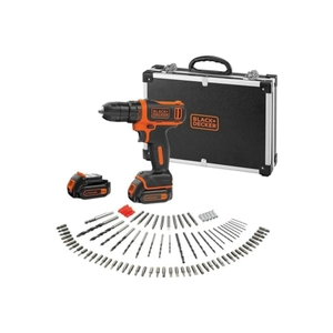 Black+decker Bdcdd12bafc 10.8v 1.5 Ah Li-ion �ift Ak�l� Vidalama +100 Par�a Set