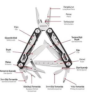 �zelta� 155 mm Multi Tool (15 Fonksiyonlu) - 14000005270