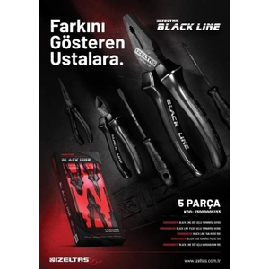 �zelta� Black Line Pense Tornavida Seti 5 Par�a