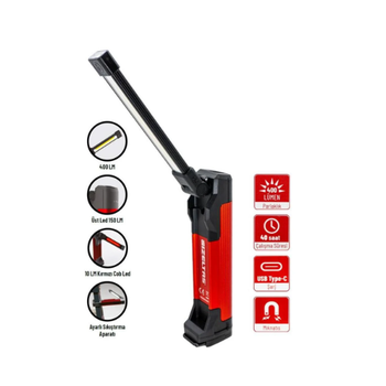 zelta Cob Led Katlanr alma Lambas 400Lm