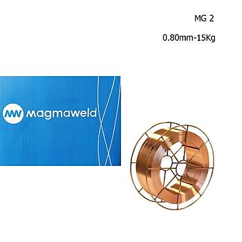 Magmaweld MG 2 0.8mm Gazaltý Kaynak Teli Alaþýmsýz Çelik 15Kg-21002BJAM2