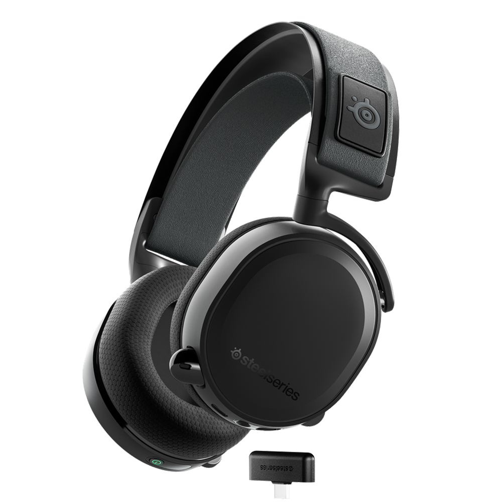 Steelseries Arctis 7+ Plus Siyah Multi-Platform Wireless Kablosuz 7.1 Usb-C Gaming SSH61470 Oyuncu Kulaklık