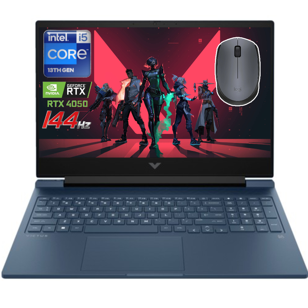 HP Victus Gaming 15-FA1033NT Intel Core i5 13500H 32GB 1TB SSD RTX4050 6GDR6 freedos 15.6 144Hz IPS 7N9V2EA-321M Dizüstü Bilgisayar+Logitech M170 Mouse