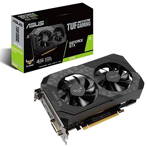 Asus GeForce TUF-GTX1650-4GD6-P-Gaming GTX1650 4GB GDDR6 128B Gaming Ekran Kartı