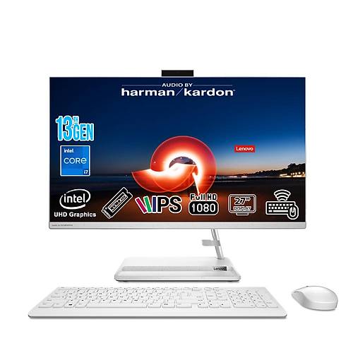 Lenovo IdeaCentre AIO 3 27IAP7 Intel Core i7-13620H 24GB 1TB SSD Intel UHD Graphics Windows 11 Pro 27 FHD IPS F0GJ00P9TR-241w Beyaz All in One Bilgisayar
