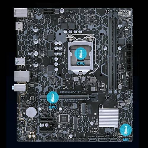Asus B560M-P-SI Intel B560 Soket 1200 DDR4 5000MHz 1xM.2 mATX Anakart