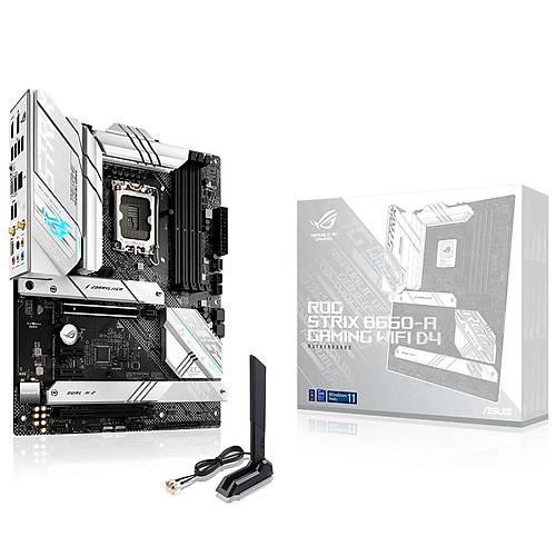 Asus ROG STRIX B660-A GAMING WIFI D4 Intel B660 Soket 1700 5333MHz DDR4 3xM.2 ATX Anakart