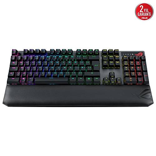 Asus ROG Strix Scope NX Red Wireless Deluxe İngilizce Q Kablosuz ROG NX Red Switch RGB Mekanik Oyuncu Klavyesi