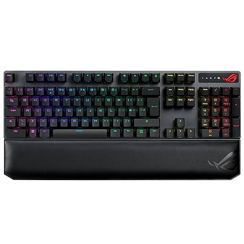 Asus ROG Strix Scope NX Red Wireless Deluxe İngilizce Q Kablosuz ROG NX Red Switch RGB Mekanik Oyuncu Klavyesi