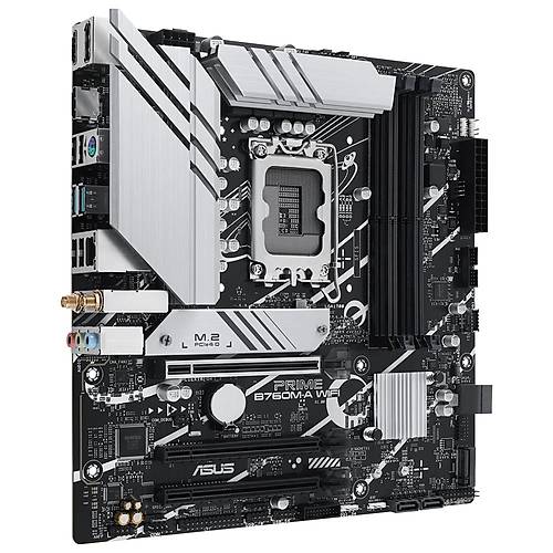 Asus PRIME B760M-A WIFI INTEL B760 Soket LGA1700 DDR5 7200Mhz 2xM.2 mATX Anakart