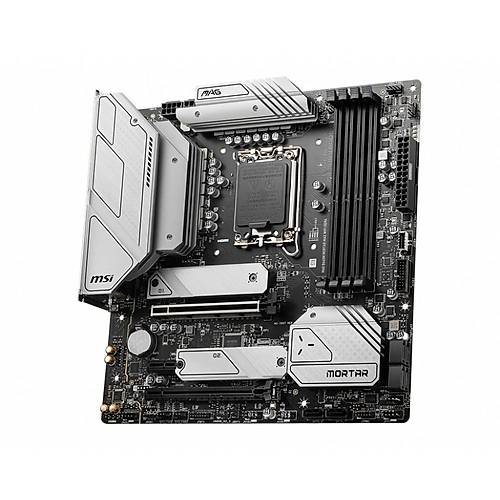 MSI MAG B660M MORTAR MAX WIFI DDR4 Intel 1700 Soket DDR4 4800MHz M.2 mATX Anakart