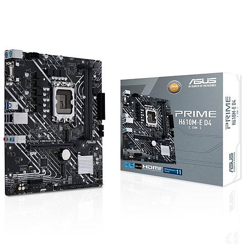 Asus PRIME H610M-E D4-CSM Intel H610 Soket 1700 DDR4 3200MHz 2xM2 mATX Anakart
