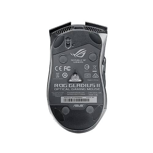 Asus P504 ROG GLADIUS II Siyah 12.000 DPI Optik RGB Gaming Kablolu Mouse