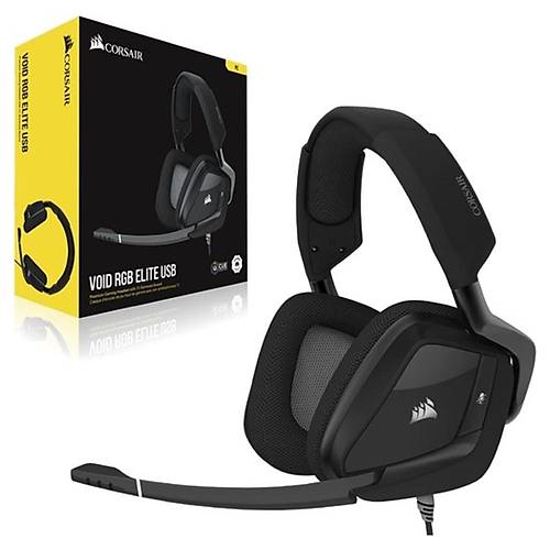 Corsair Void Elite CA-9011203-EU 7.1 Surround USB RGB Gaming Mikrofonlu Kulaküstü Kablolu Kulaklık