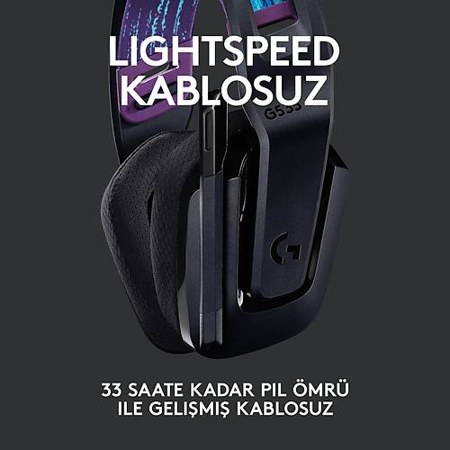 Logitech G G535 LIGHTSPEED Kablosuz Mikrofonlu Oyuncu Kulakl
