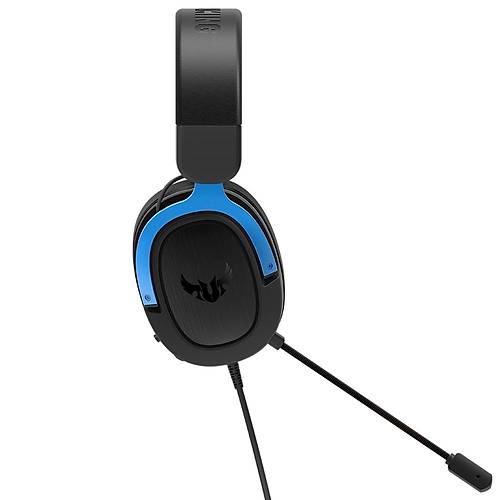 Asus TUF GAMING H3 BLUE 7.1 Surround 3.5mm Jak Gaming Mikrofonlu Kulaküstü Kablolu Kulaklık