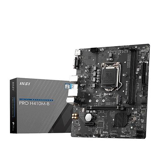MSI PRO H410M-B Intel H410 Soket 1200 DDR4 2933MHz M.2 mATX Anakart
