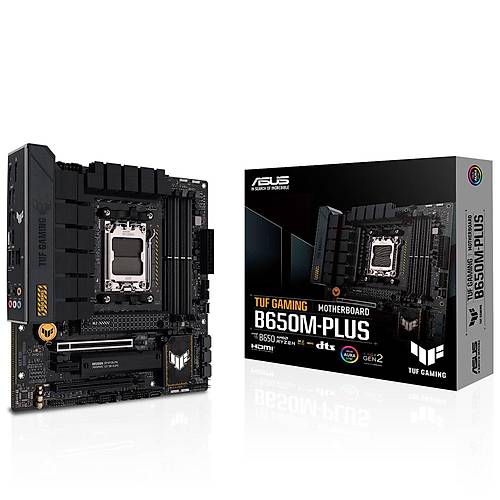 Asus TUF GAMING B650M-PLUS AMD B650 Soket AM5 6400MHz DDR5 2xM.2 mATX Anakart