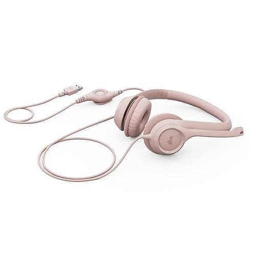 Logitech H390 981-001281 Pudra Pembe  Mikrofonlu USB Kulaklk